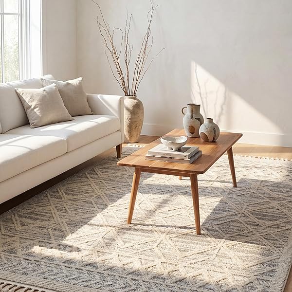 Modern Grey Rug Ideas for Living Room Looks 28 Plush Moroccan Tassel Accent Rug
