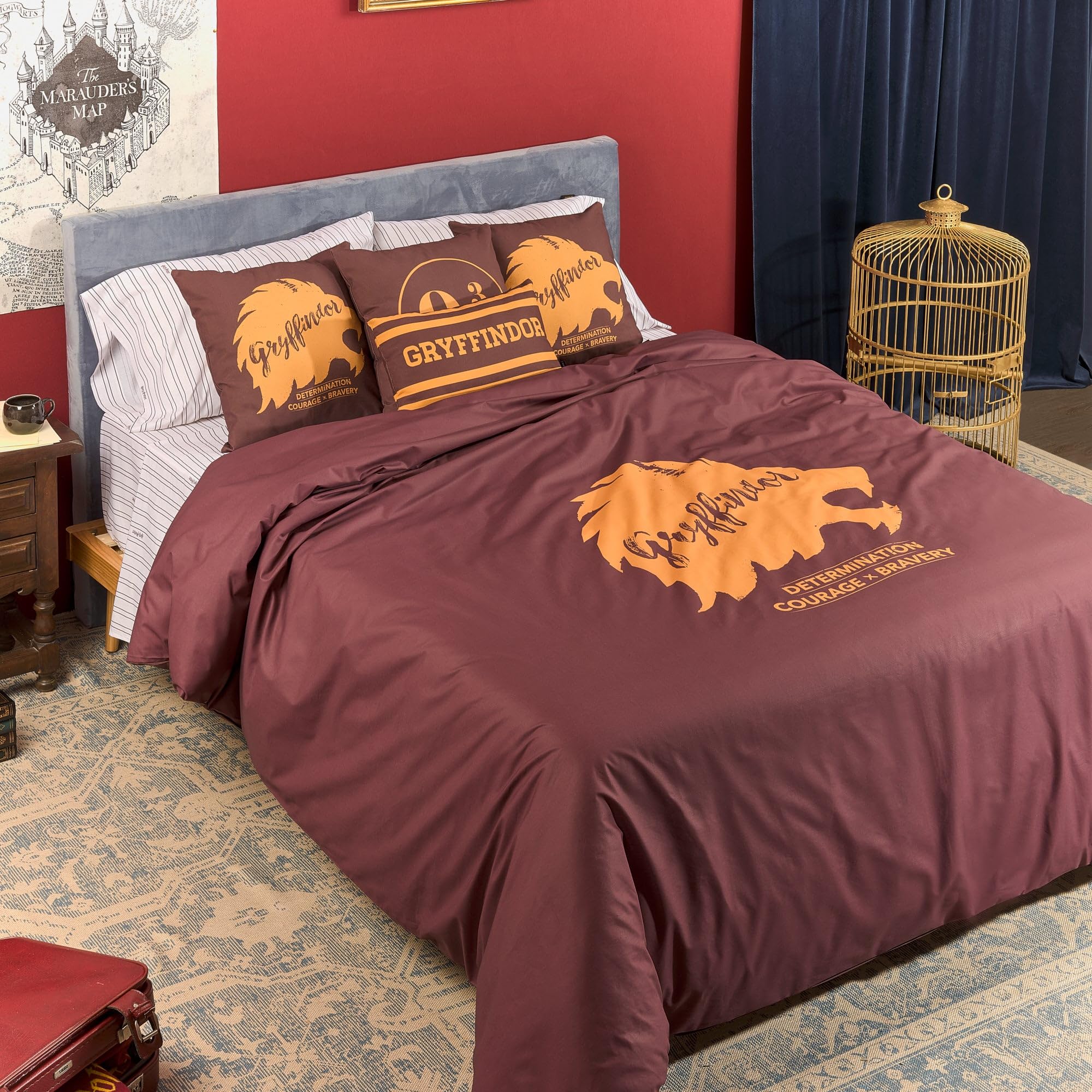 BELUM | Funda nórdica Harry Potter, Funda nórdica con Botones 100% algodón Modelo Gryffindor Values para Cama de 135/140 (220x220 cm)
