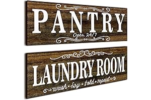 Classic Rustic Wooden Pantry Sign for Farmhouse Decor