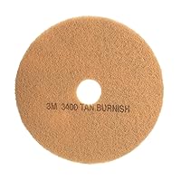 Vista 1 de 3M Tan Burnish Pad 3400, 17 in