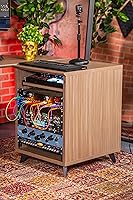 Vista 2 de Gator Frameworks Serie Elite 10U Estantería de Estudio para Escritorio con Bandeja Deslizante y Pasaje de Cables Posterior, Acabado Negro