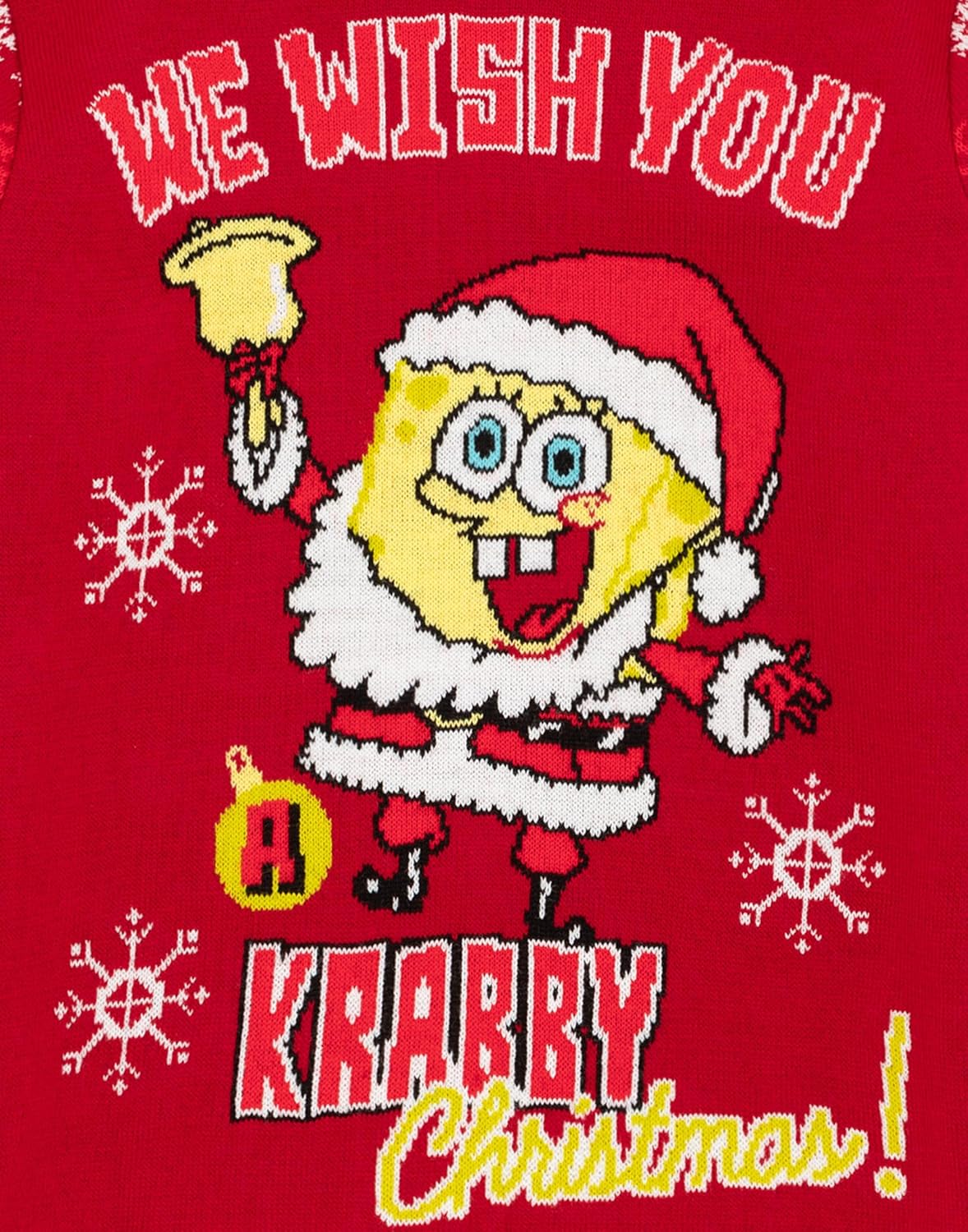SpongeBob SquarePants Christmas Jumper Options for Kids | Long Sleeve Crew Neck Winterwear for Holiday Celebrations Merch