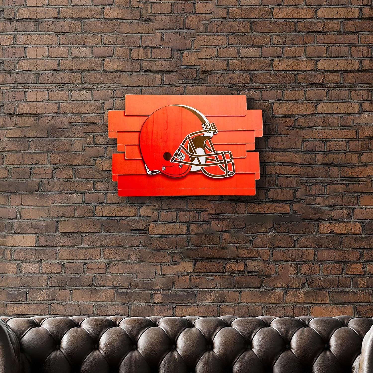 FOCO NFL Staggered Wood Logo Wall Sign