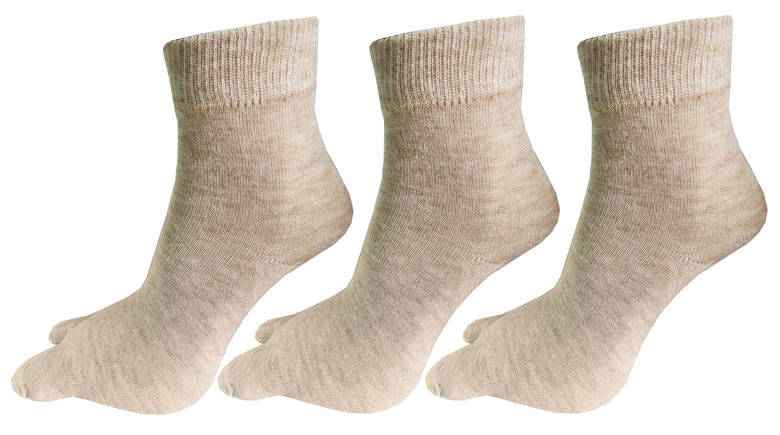 rc. royal class Women's Ankle Length Skin Color Woolen Thumb Socks (Pack of 3 Pairs)-picture-45