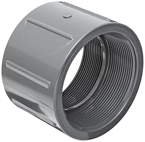 Spears 830 Series PVC Pipe Fitting, Coupling, Schedule 80, 1/4 NPT Female