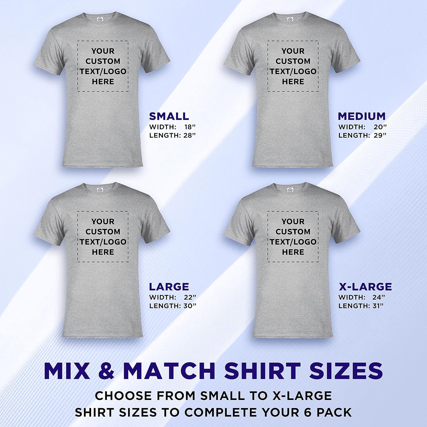 DISCOUNT PROMOS Custom Delta Apparel Unisex Short Sleeve T-Shirts, Personalized Bulk Pack - Image 5