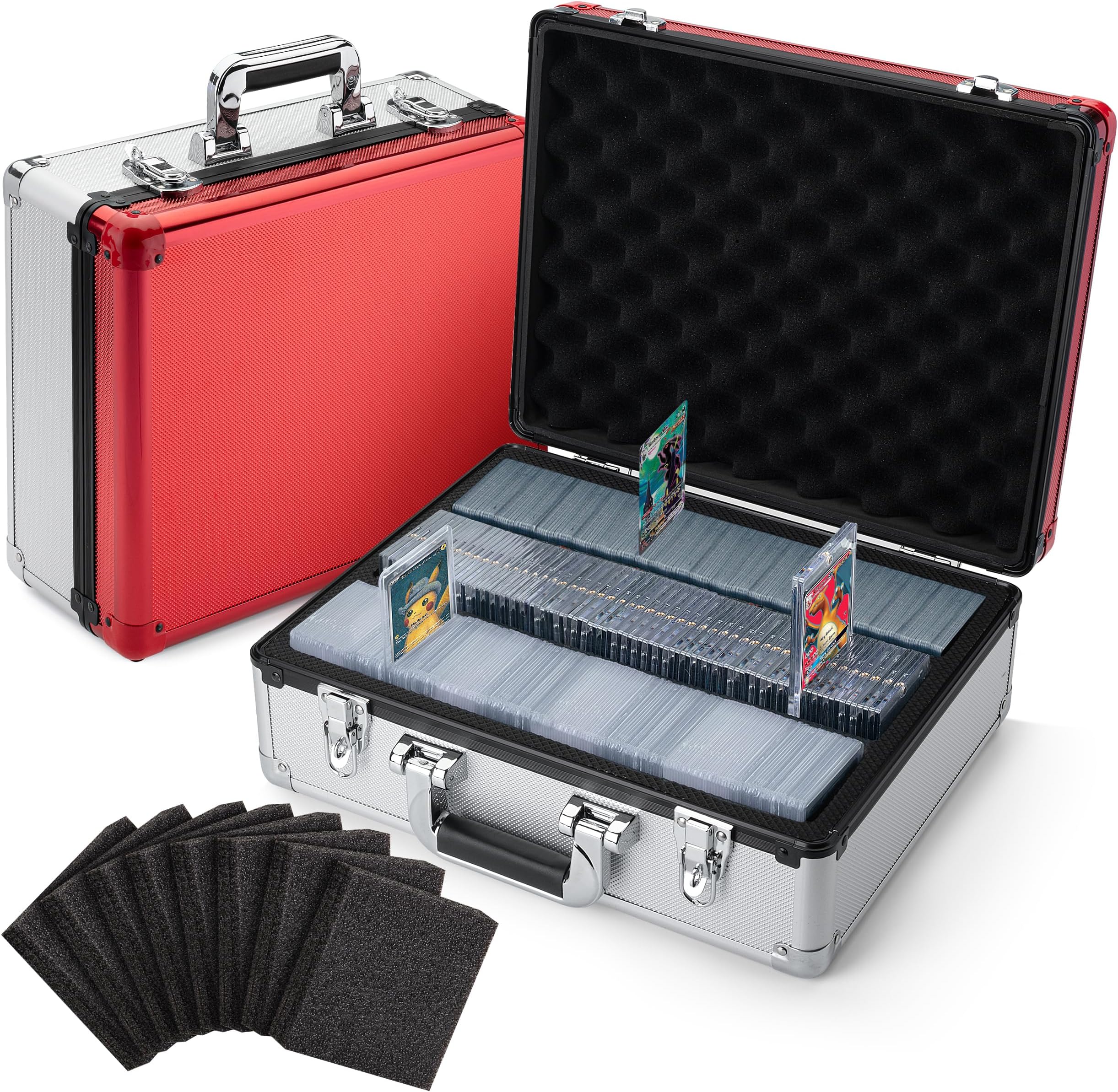 FunGuys Toploader Storage Box, Sports Card Storage Case, Top Loader Card Storage, Top Loader Storage Boxes, Trading Card Case Holds 600+ Card, One Touch Card Holder
