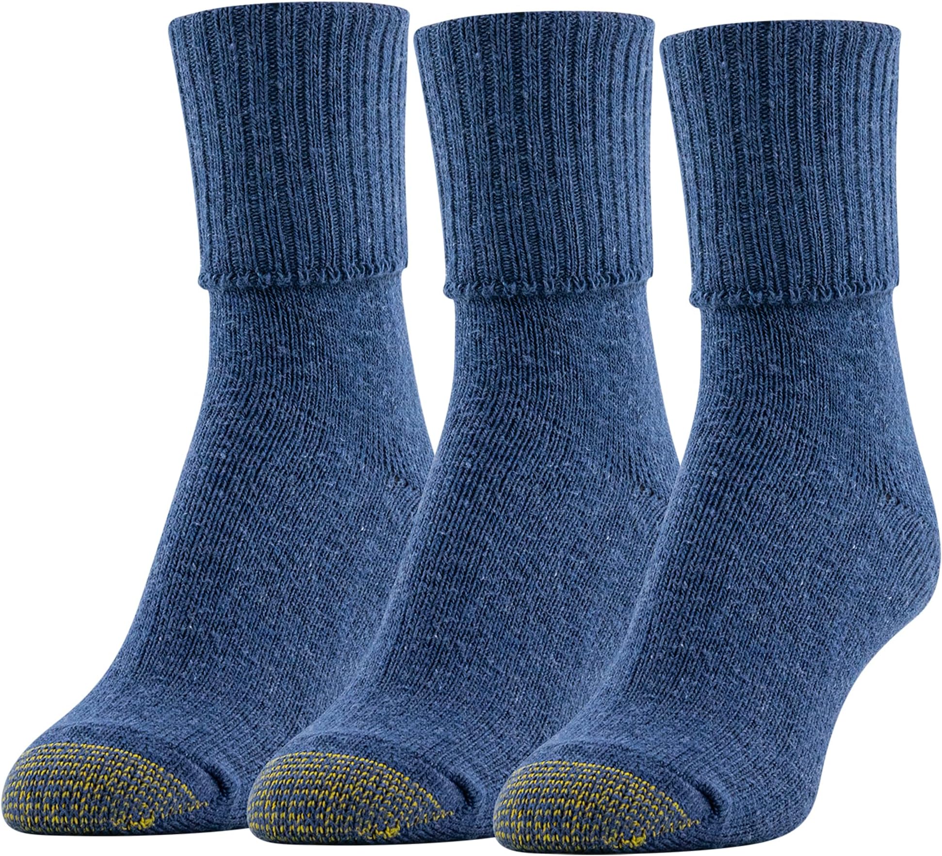 Gold Toe Women's Three-Pack Bermuda Turn-Cuff Sock