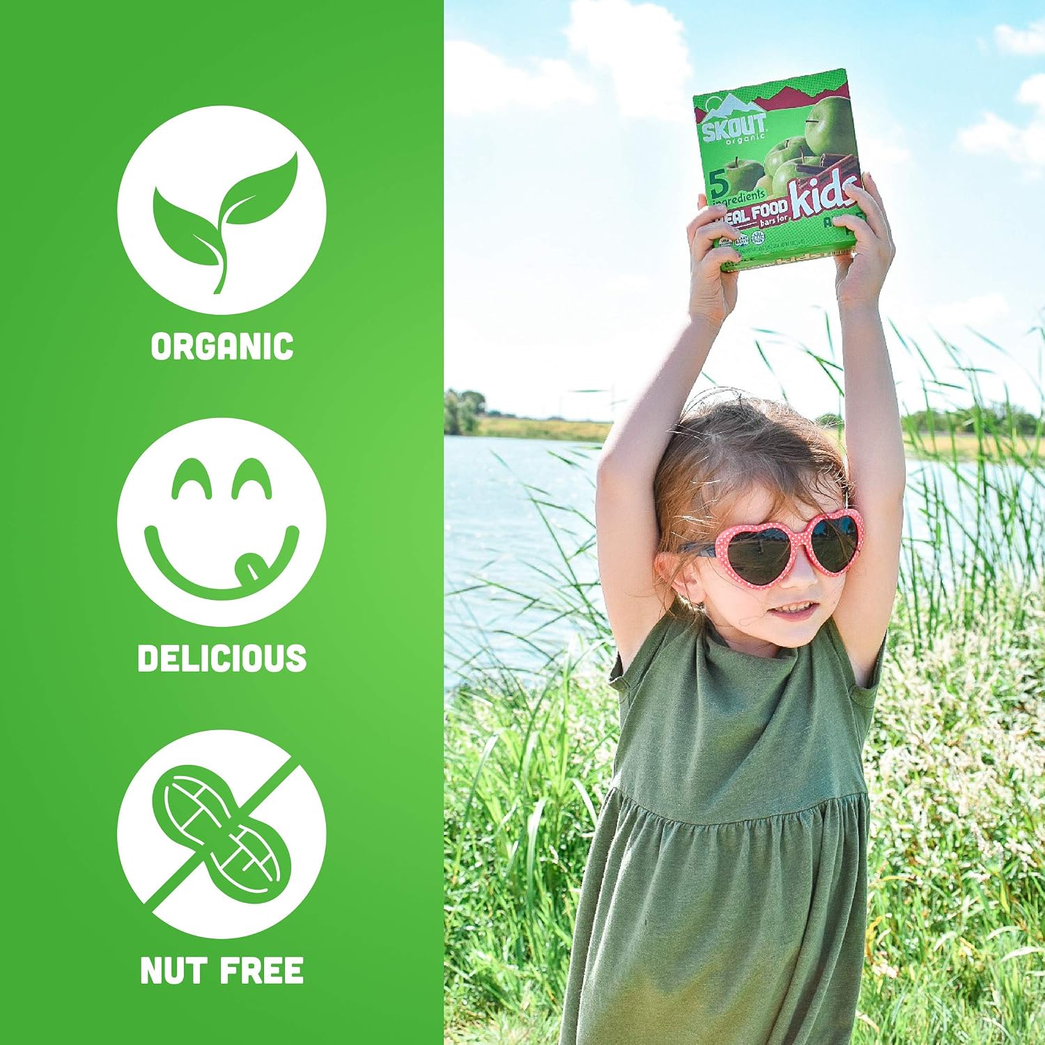 Skout Organic Applie Pie Kids Bars, 5.1 OZ