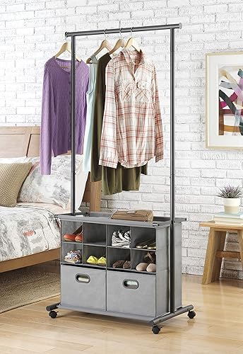 Miniatura 2 de Whitmor Organizador de armario con estantes y cajones - Gris