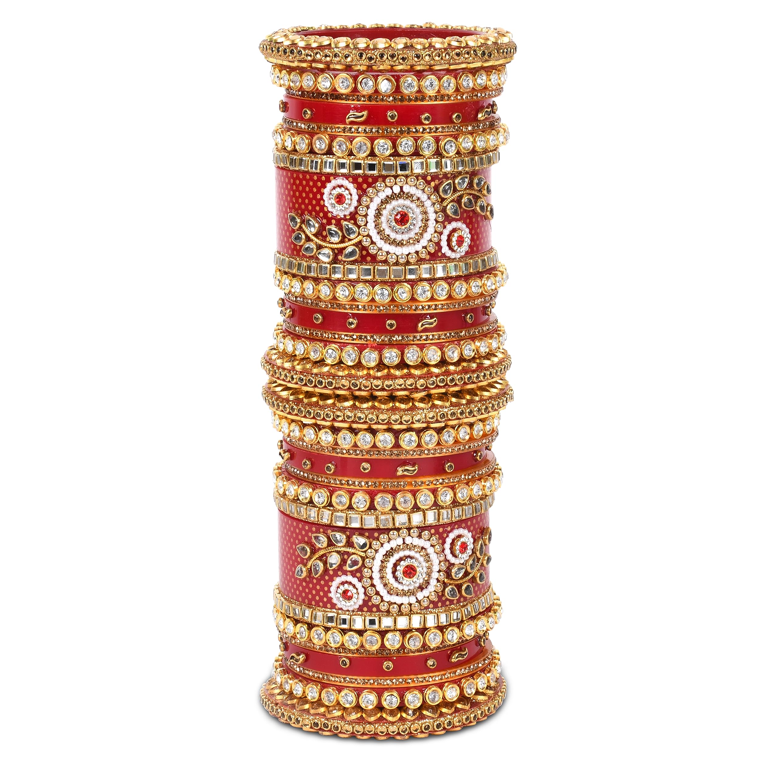 BIANKA Red Chuda Set: With Bangles Perfect for Women, Girls, Brides, and Celebrations! (Style 2, 2.8) (B0CDM6N7QY) Amazon Price History, Amazon Price Tracker