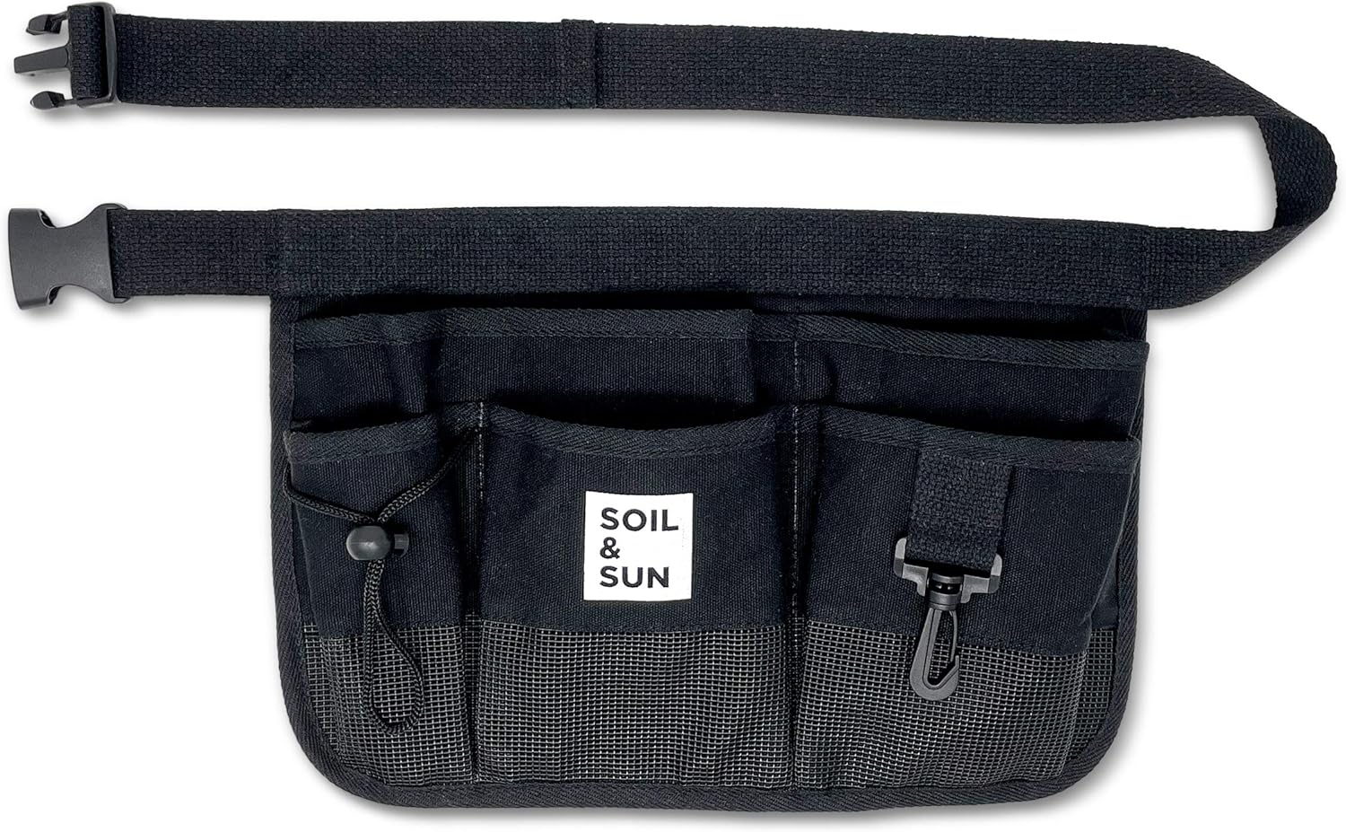 Soil and Sun Black Utility Belt Pouch Size Adjustable