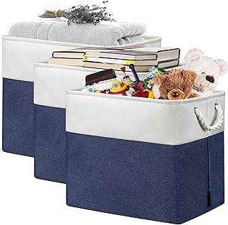 Sponsored Ad - Extra Large Storage Baskets,KITCSTI Rectangular 17x12x15 IN Storage Bins Baskets for Organizing Fabric Fold...