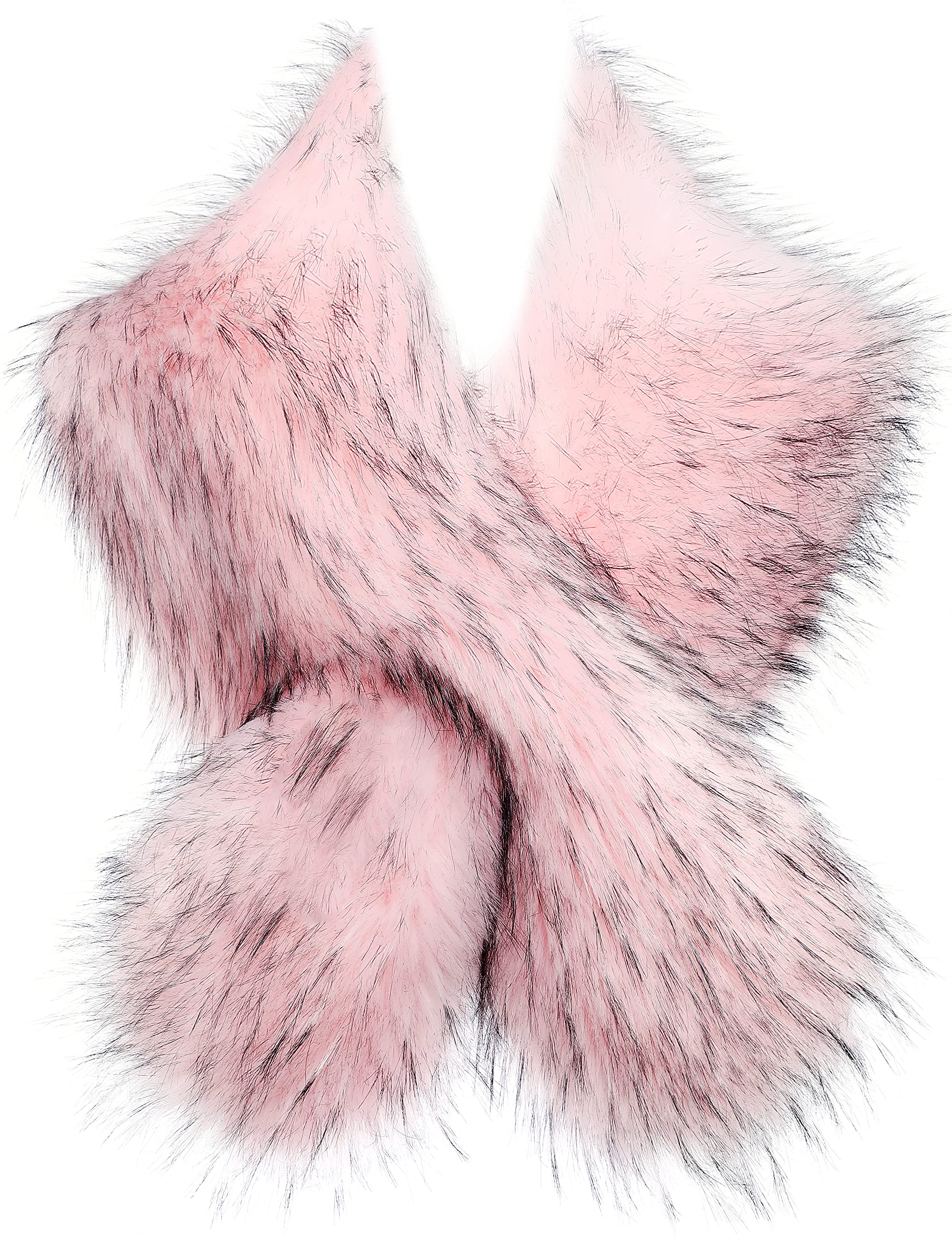 Womens Faux Fur Collar Shawl Faux Fur Scarf Wrap Evening Cape for Winter Womens Coat