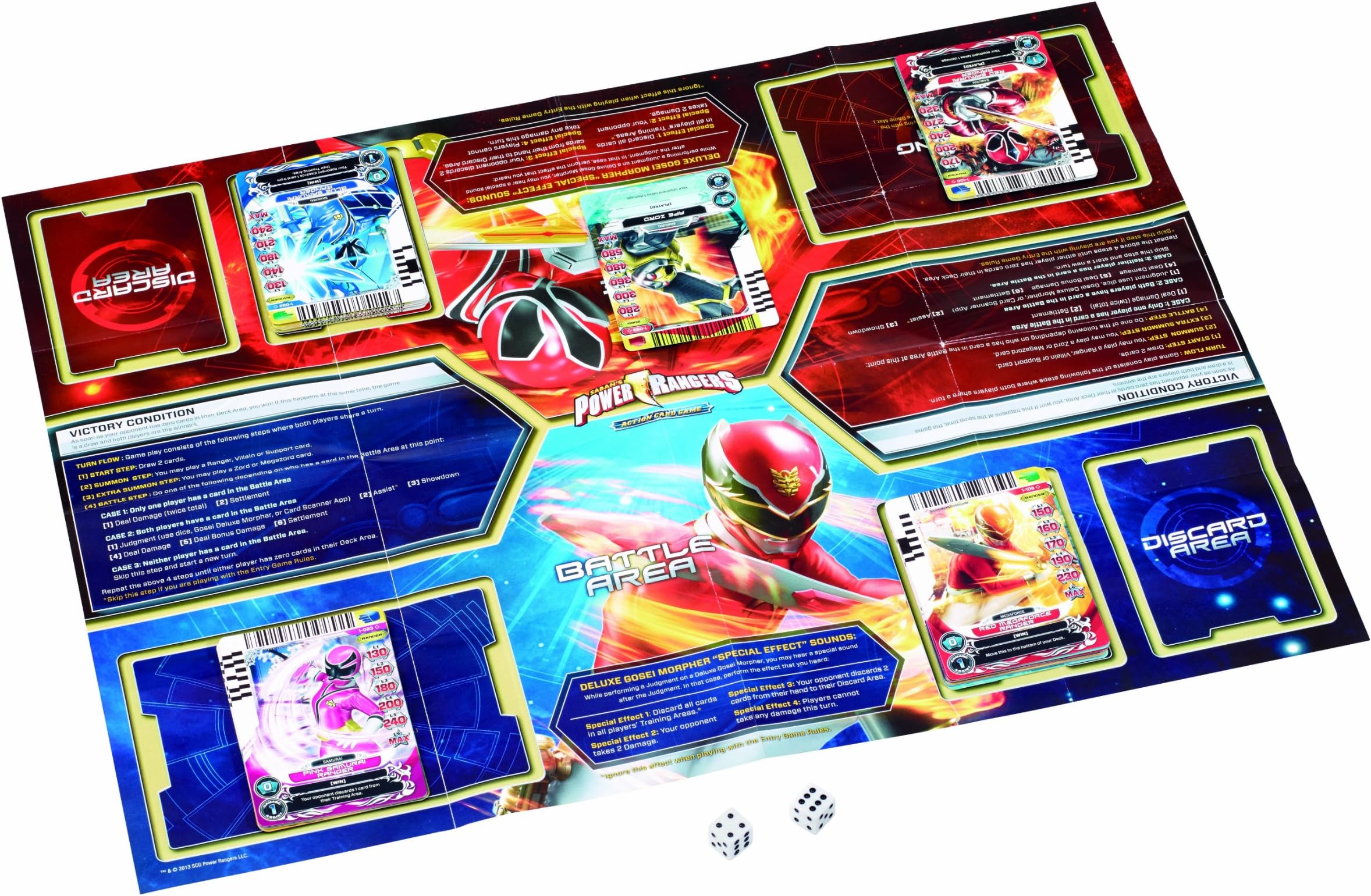 Power Rangers Megaforce Action Card Game 2-Player Starter Deck Rise of Heroes