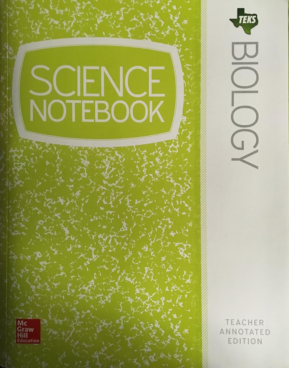 TEKS Biology Science Notebook Teacher Annotated Edition Amazon.co