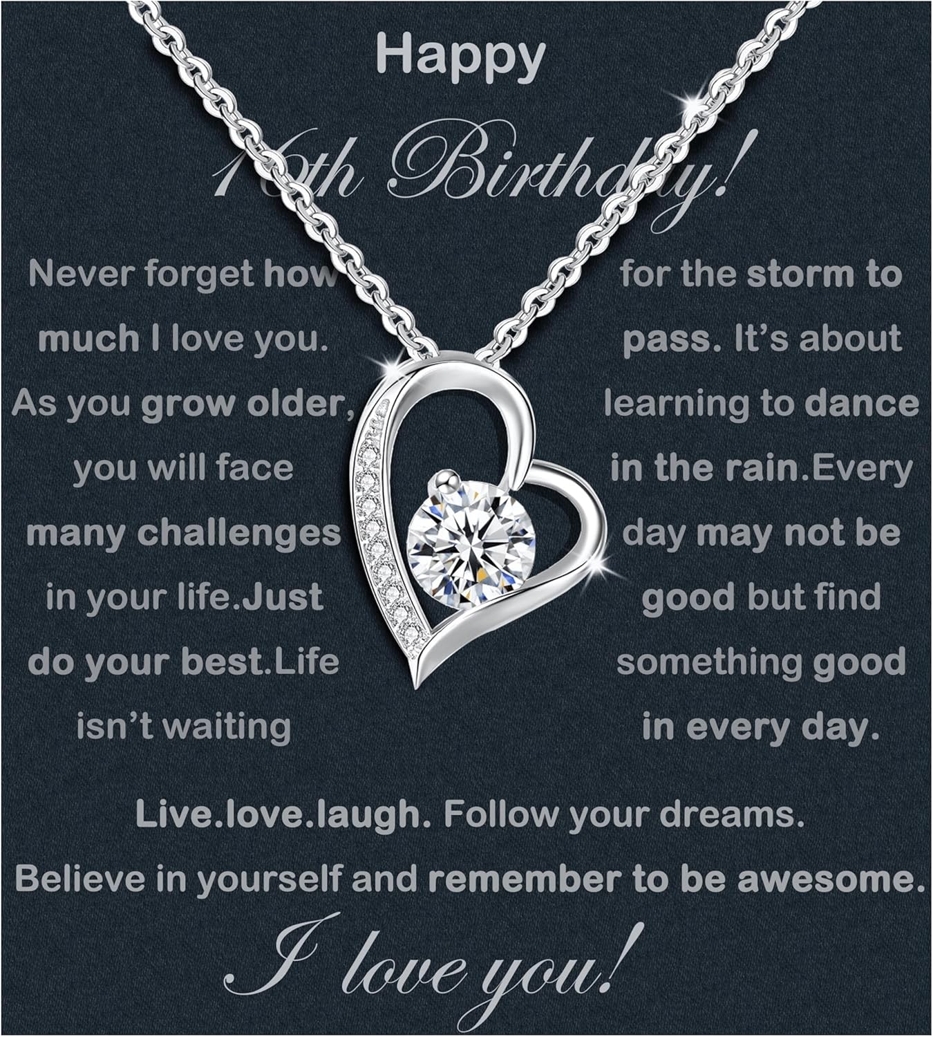 10 Birthday Gifts For Girls 925 Sterling Silver Necklace Gift Ideas 10th birthday decorations for girl Daughter Granddaughter Sister With Message Card &Gift Box