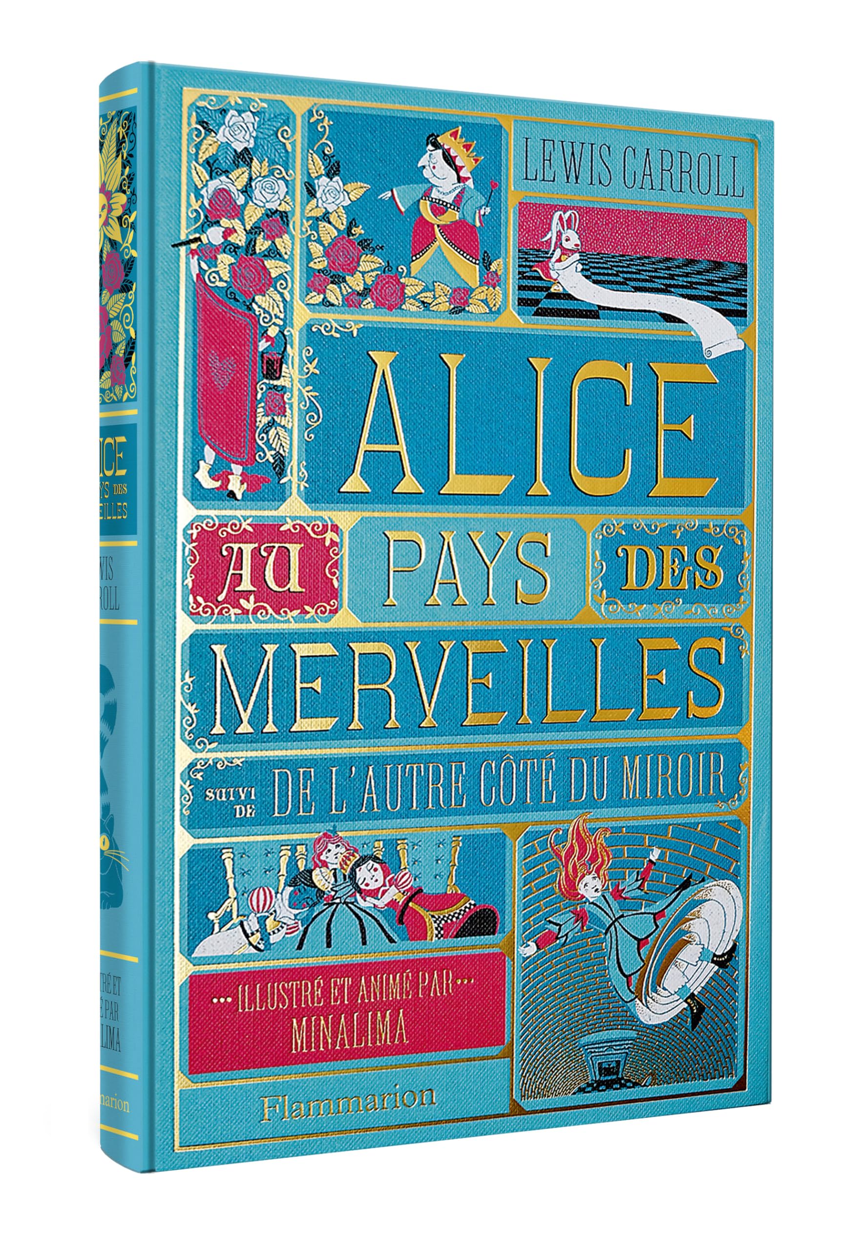 Alice au Pays des Merveilles suivi de L'autre côté du miroir: Illustré et animé par MinaLima