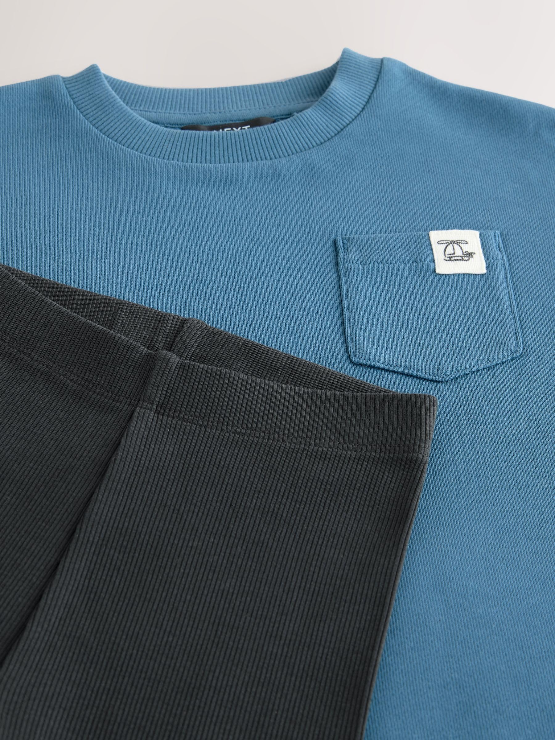 NEXT Jungen Langarmoberteil und Leggings im 3er-Set