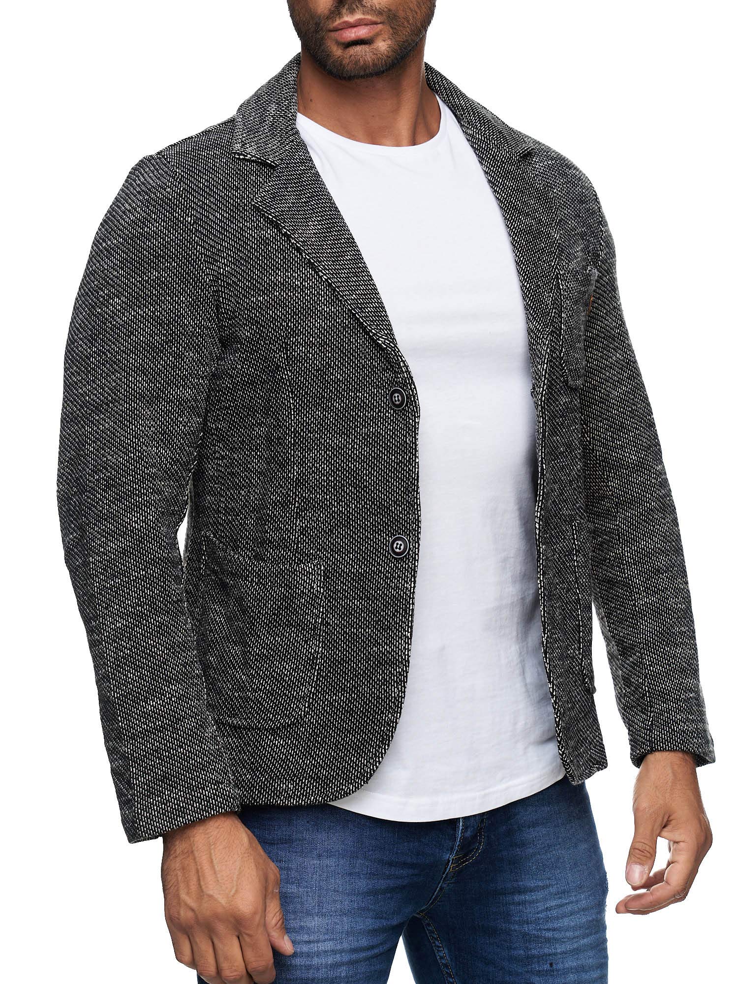 Reslad Męska marynarka sportowa kurtka marynarka slim fit rekreacyjna marynarka męska RS-1421
