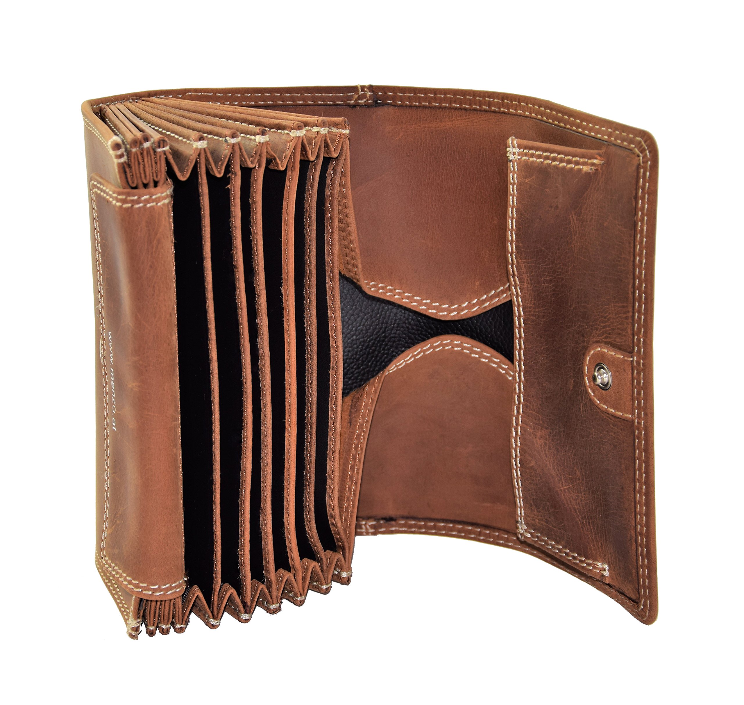 Menzo Ensemble de serveur professionnel GARANTIE 12 MOIS ! Bourse pour serveur Cuir Double Couture différents Coloris et Motifs