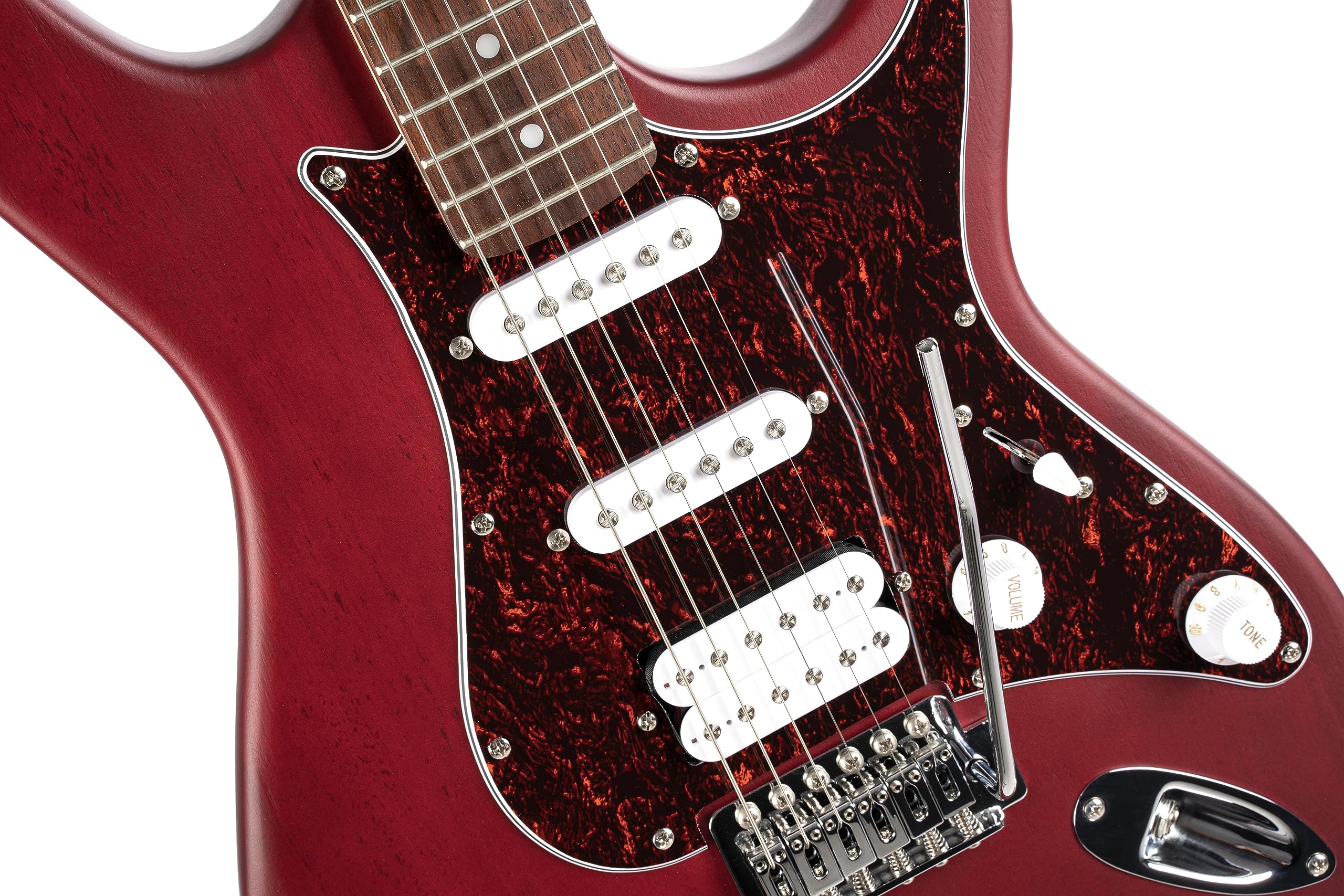 Cort, Guitarra Elétrica 6C Cort G110 OPBC Open Pore Black Cherry