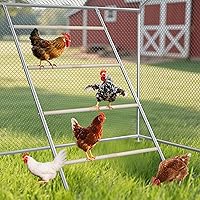 inanil Chicken Perch Roosting Bars for Coop - 58.2" x 32" Roost Ladder, Natural Wood Poultry Toys for Backyard Chickens