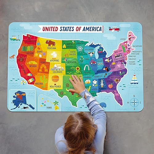 Miniatura 4 de Buffalo Games - Little Buffalo - Aprendizaje y educación - Rompecabezas de suelo de Estados Unidos para niños de 4 años en adelante