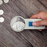 Vista 4 de Carson Lupa asférica iluminada de mano 5 luces LED iluminadas (SV-50), color blanco