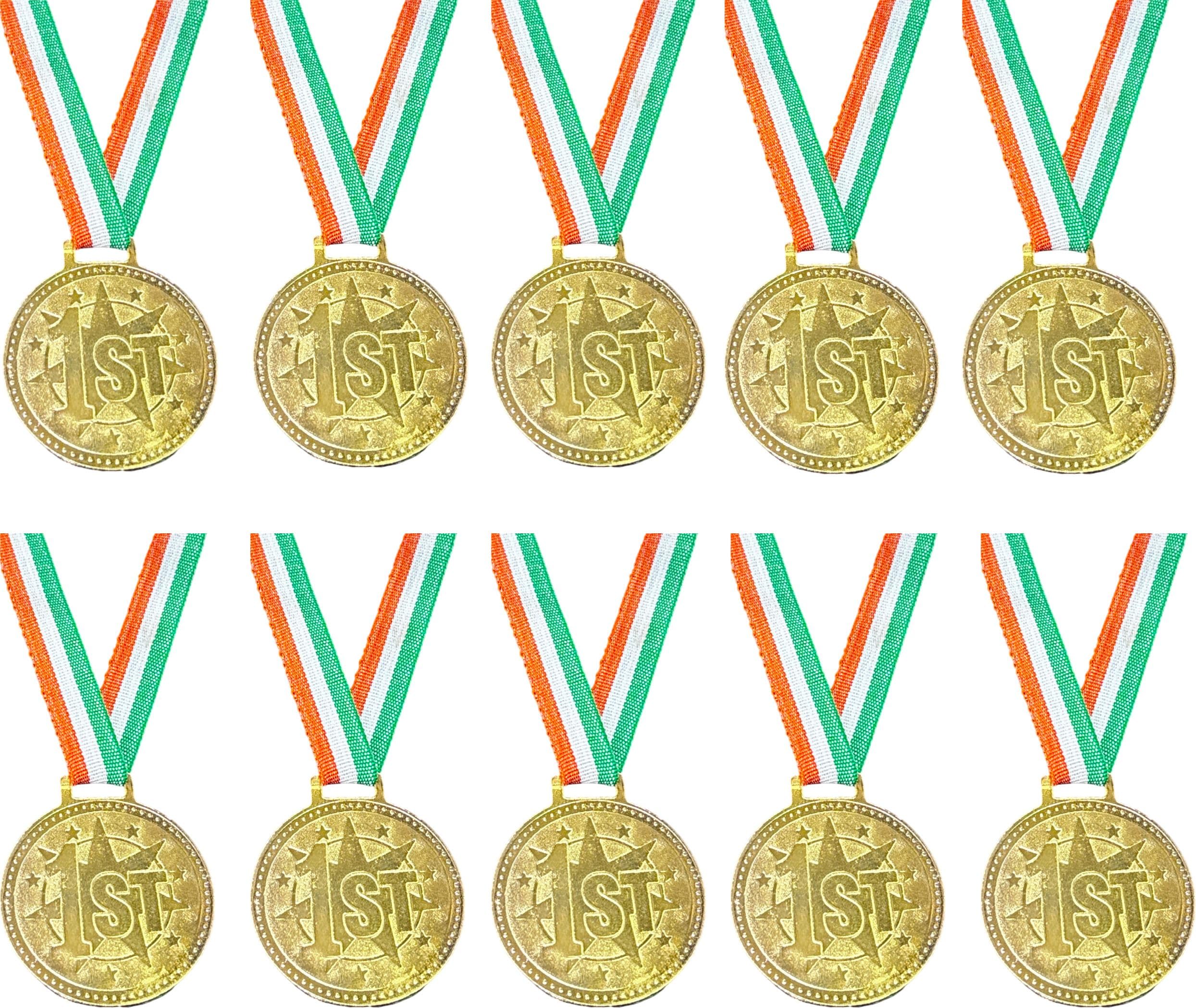 2-Inch Gold Sports Medals - Set of 10 for School Events-picture-19