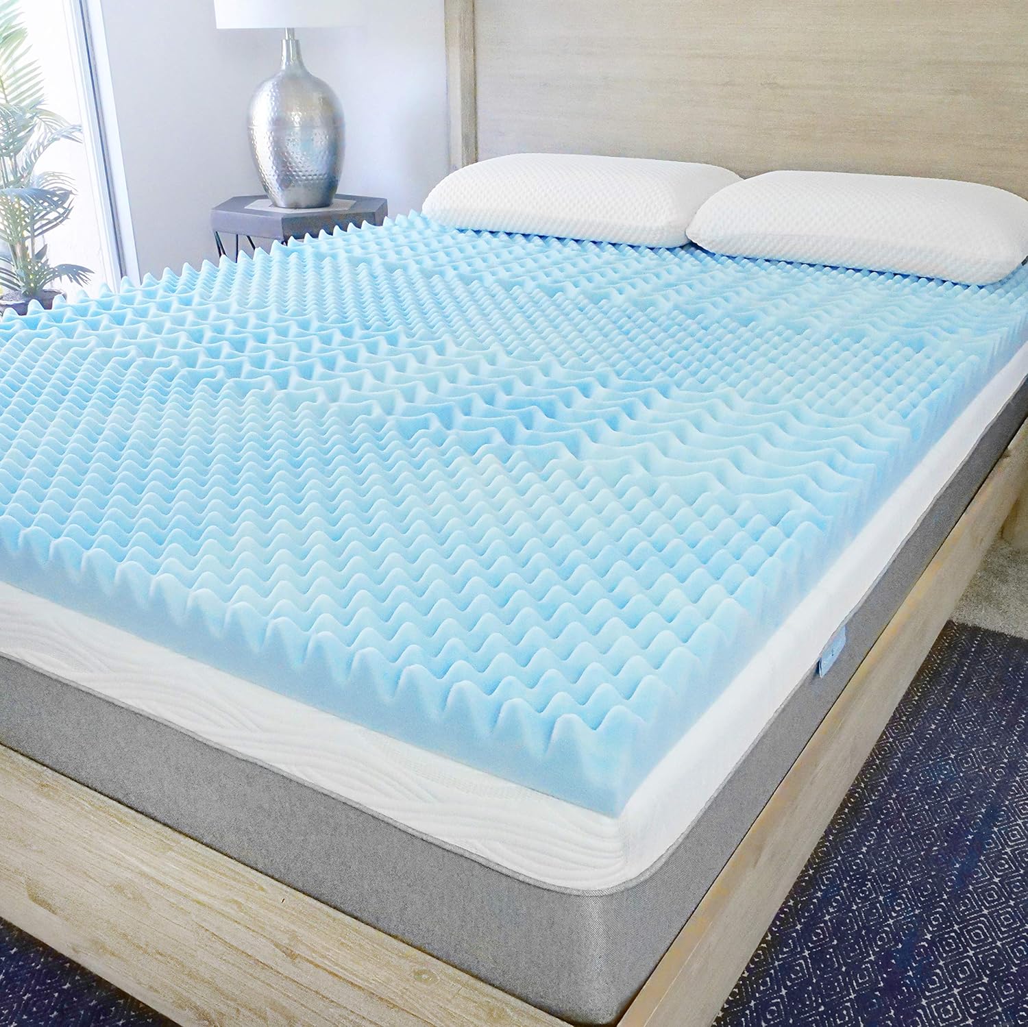 Uр Tо 40% оƒƒ Sure2Sleep 5-Zone Gel Swirl Memory Foam Mattress Topper Made in USA 3-Inch (Full)
