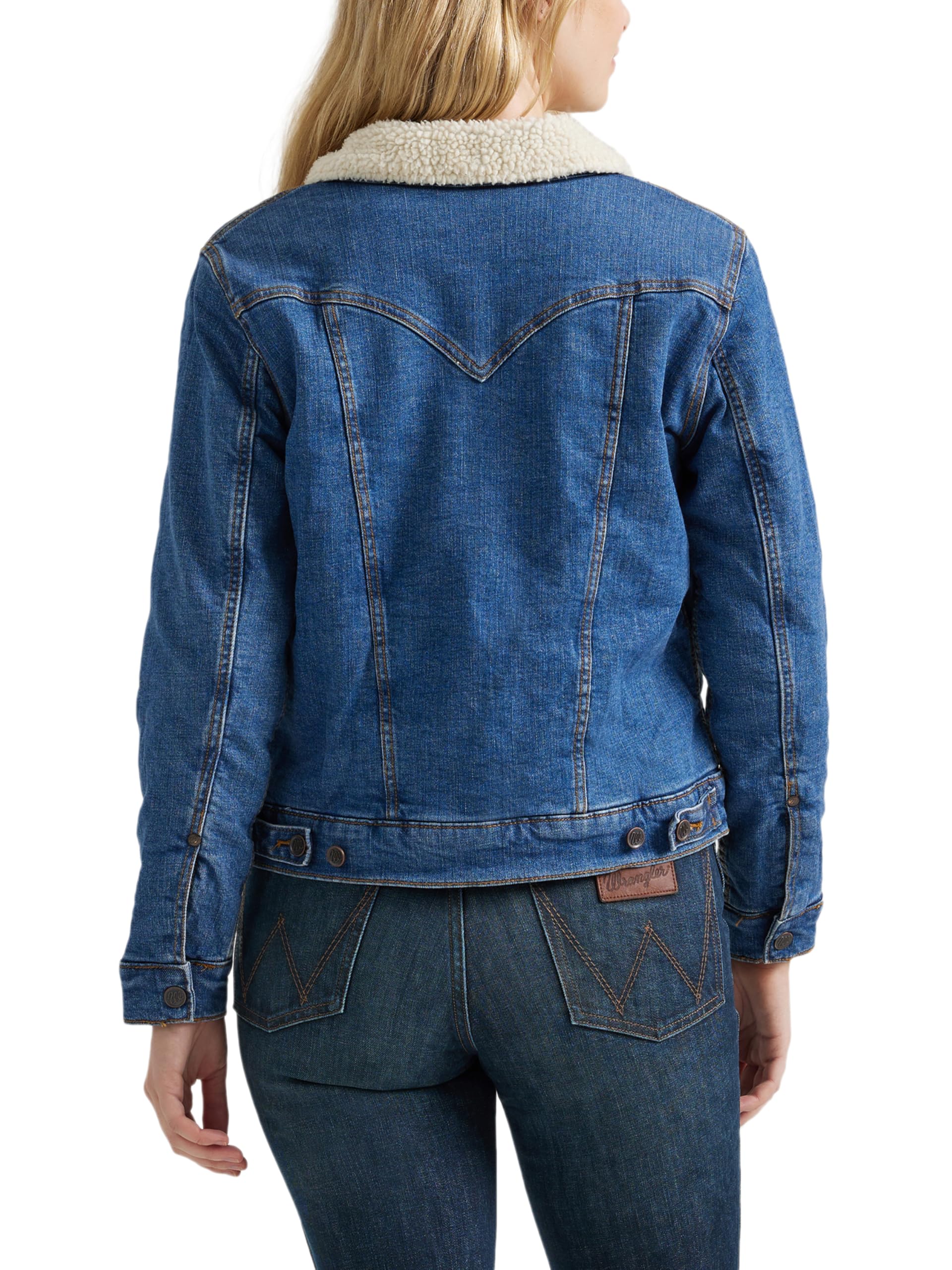 Wrangler Chaqueta Con Forro de Sherpa Retro Chaqueta con forro de sherpa retro Mujer (Pack de 1)