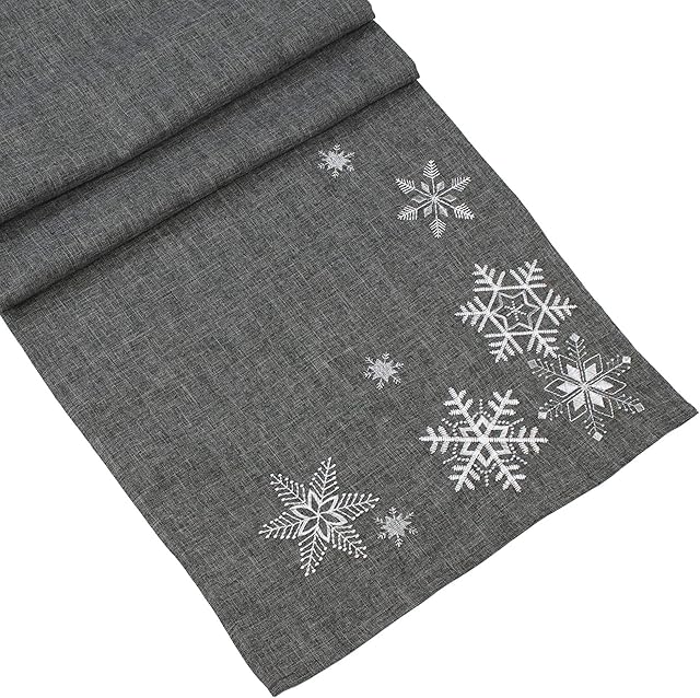 Silver Crystal Table Runner.