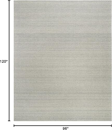 Miniatura 2 de SAFAVIEH Alfombra de área de 8 x 10 pies - Colección Natura - Grande - Gris, lana hecha a mano, ideal para sala de estar, dormitorio, comedor