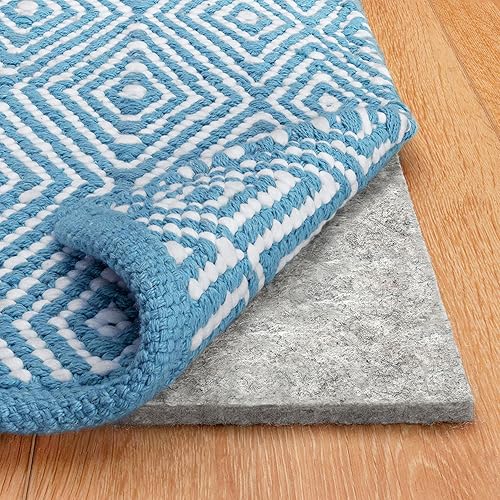 RUGPADUSA, Almohadilla para alfombra de 12 x 15 pies, 100% fieltro (14 de pulgada de grosor), segura para todos los pisos, bajo contenido de