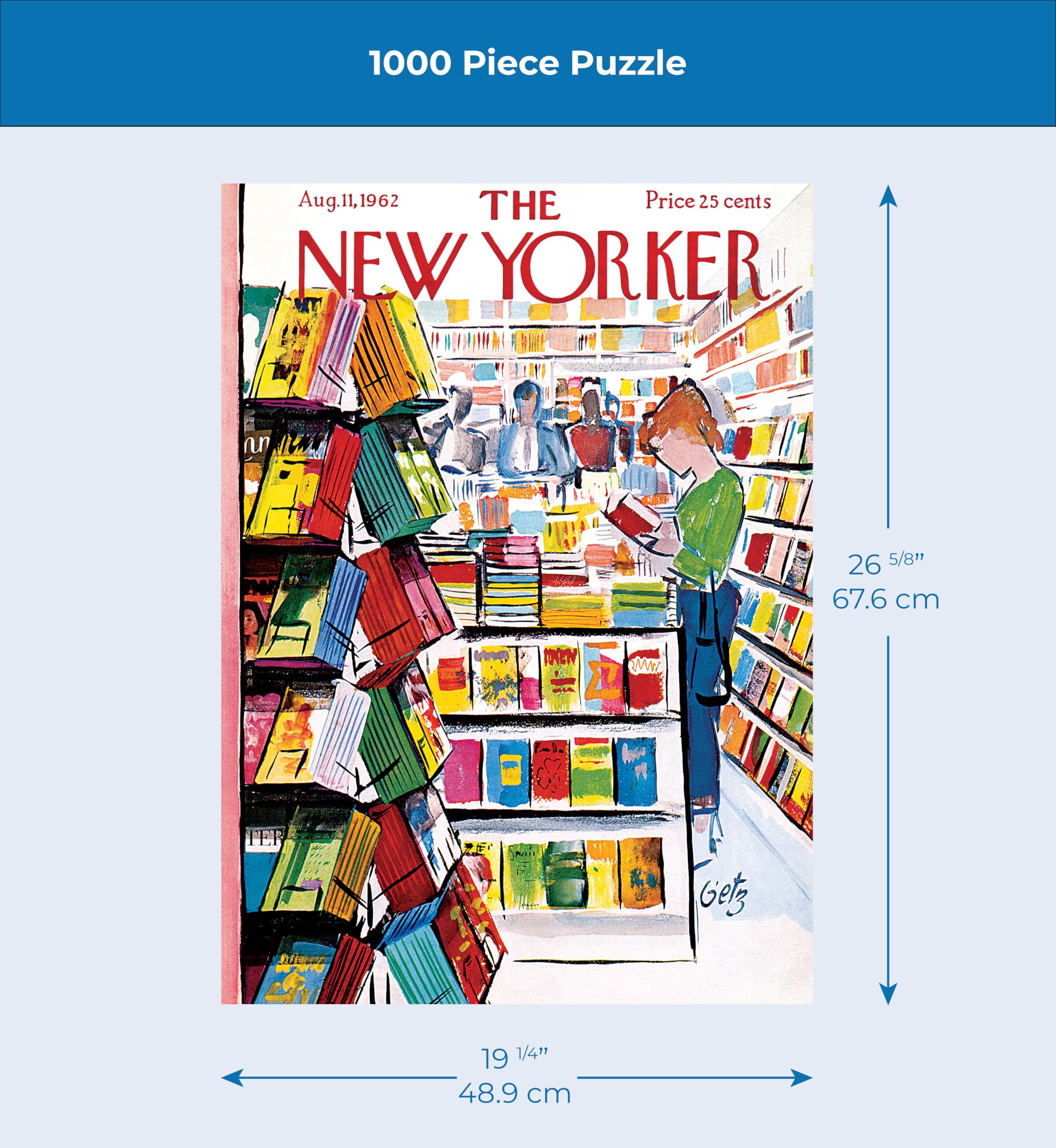 Amazon.com: New York Puzzle Company - New Yorker The Bookstore