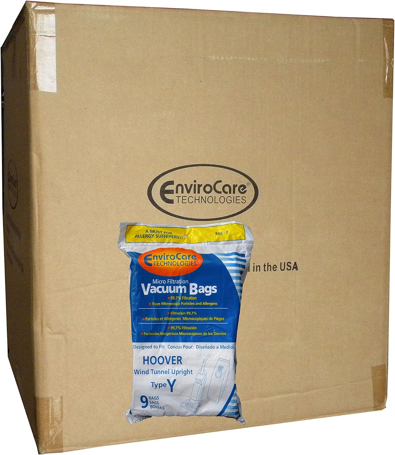 75 Hoover Allergy Vacuum Type Y Bags, WindTunnel Upright Vacuum Cleaners, 43655109, 4010100Y, 4010801Y