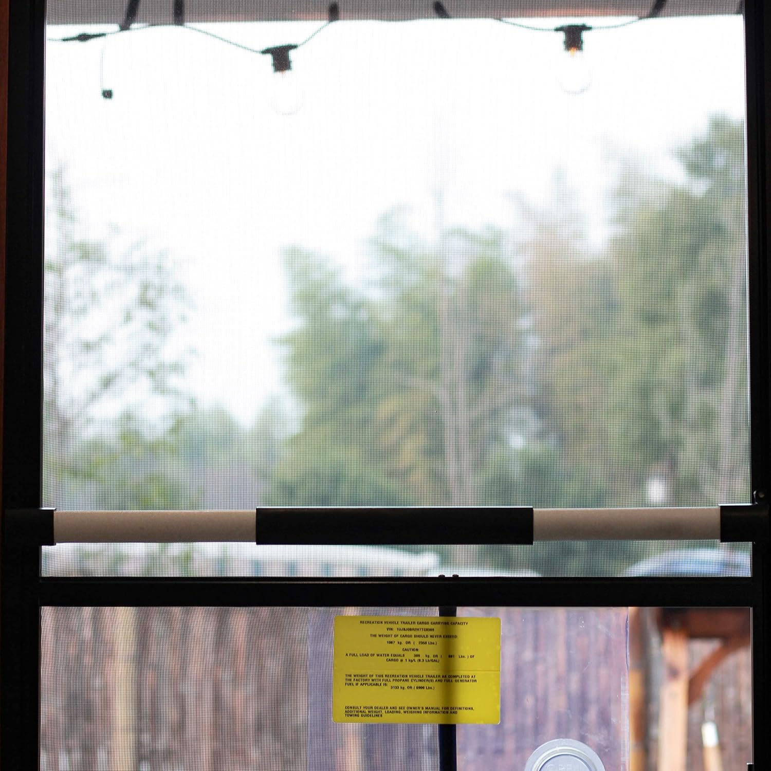 RVGUARD RV Screen Door Cross Bar Handle Adjustable from 21-5/8 Inch to 28-5/8 Inch with Sturdy and Secure Non-Slip Grip