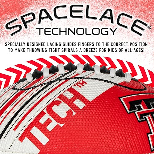 Miniatura 115 de Franklin Sports NCAA - Mini balón de fútbol juvenil - 8.5 pulgadas SPACELACE textura de fácil agarre, perfecto para niños