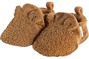 Adorable Newborn Baby Fleece-Lined Non-Skid Earred Booties