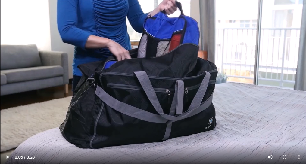 Amazon.com | Bago Large Foldable Duffel Bags for Traveling Women