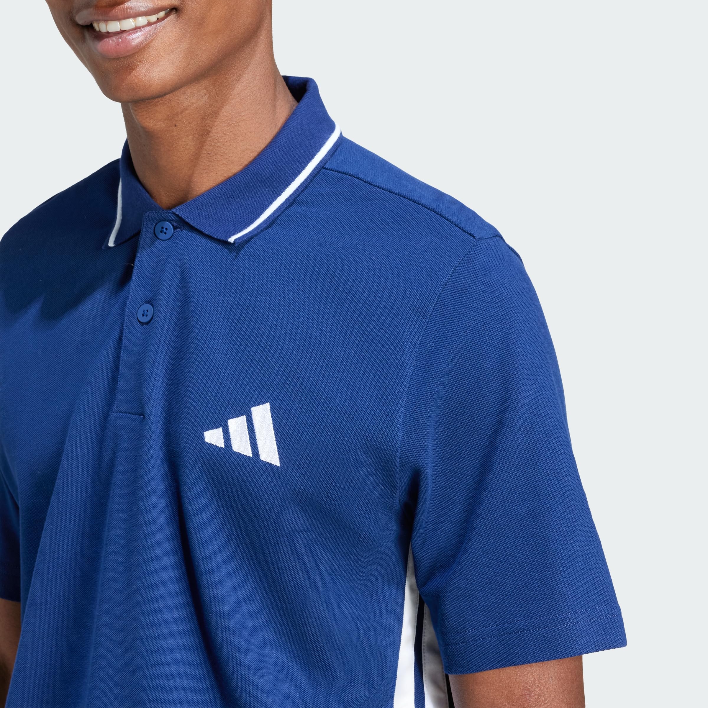 adidas Men's Essentials 3-Streifen Piqué Poloshirt