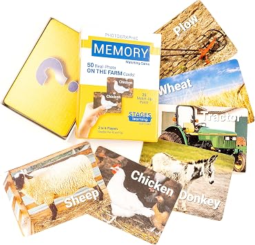Stages On the Farm Memory Card Game from the Makers of Language Builder with Real Photo Images