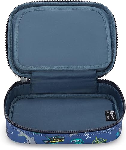 Vista 146 de Kipling - Estuche impreso para 100 bolígrafos para mujer, accesorios de organización, suministros de arte, maquillaje, organizador de viaje Aqua