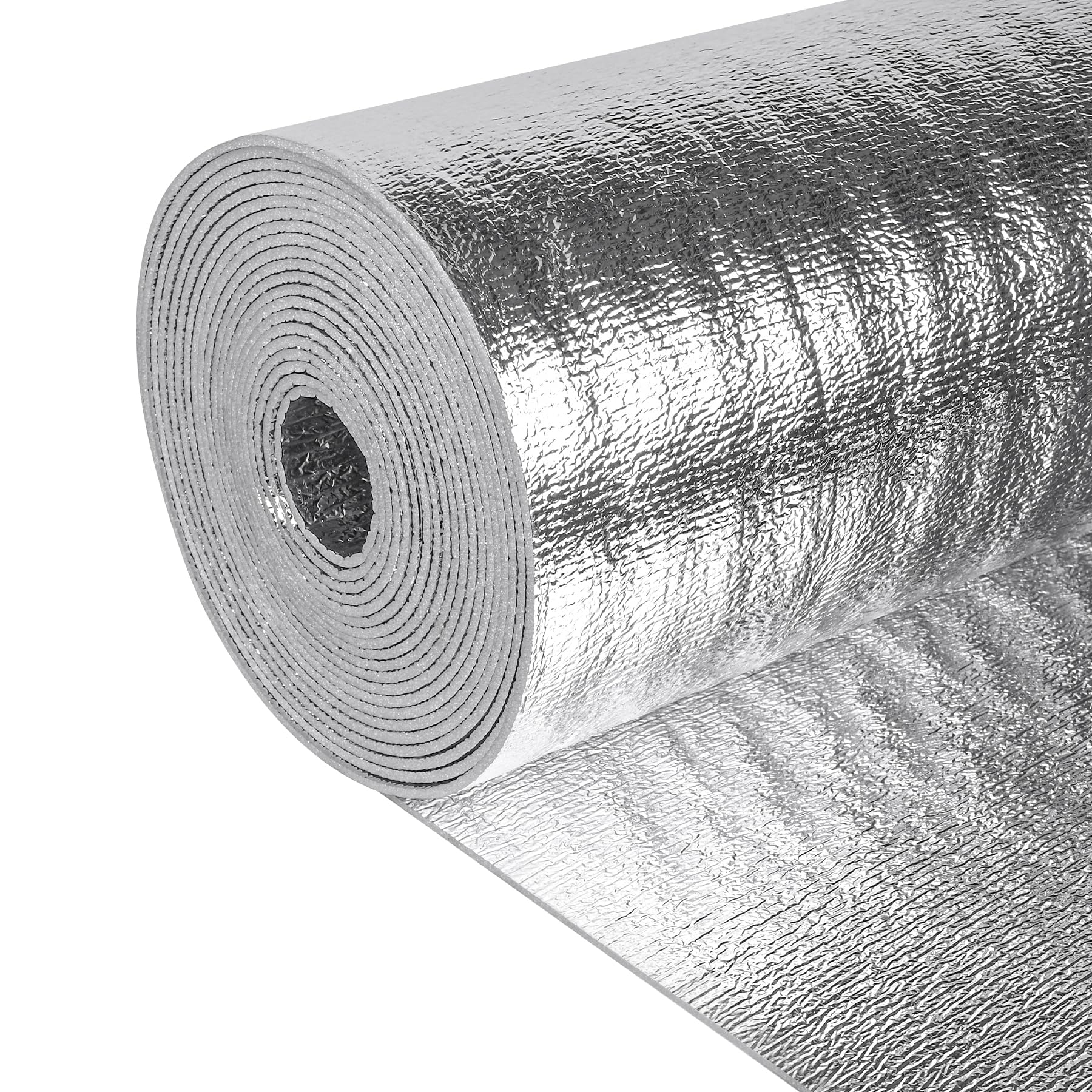 Miuwauer Reflective Insulation Roll 24in x 50Ft 3mm Foam Core