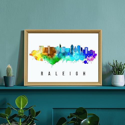 Vista 136 de Póster de Fargo Skyline Dakota del Norte, pintura de paisaje urbano de Dakota del Norte, póster de Fargo Dakota del Norte, impresión de paisaje