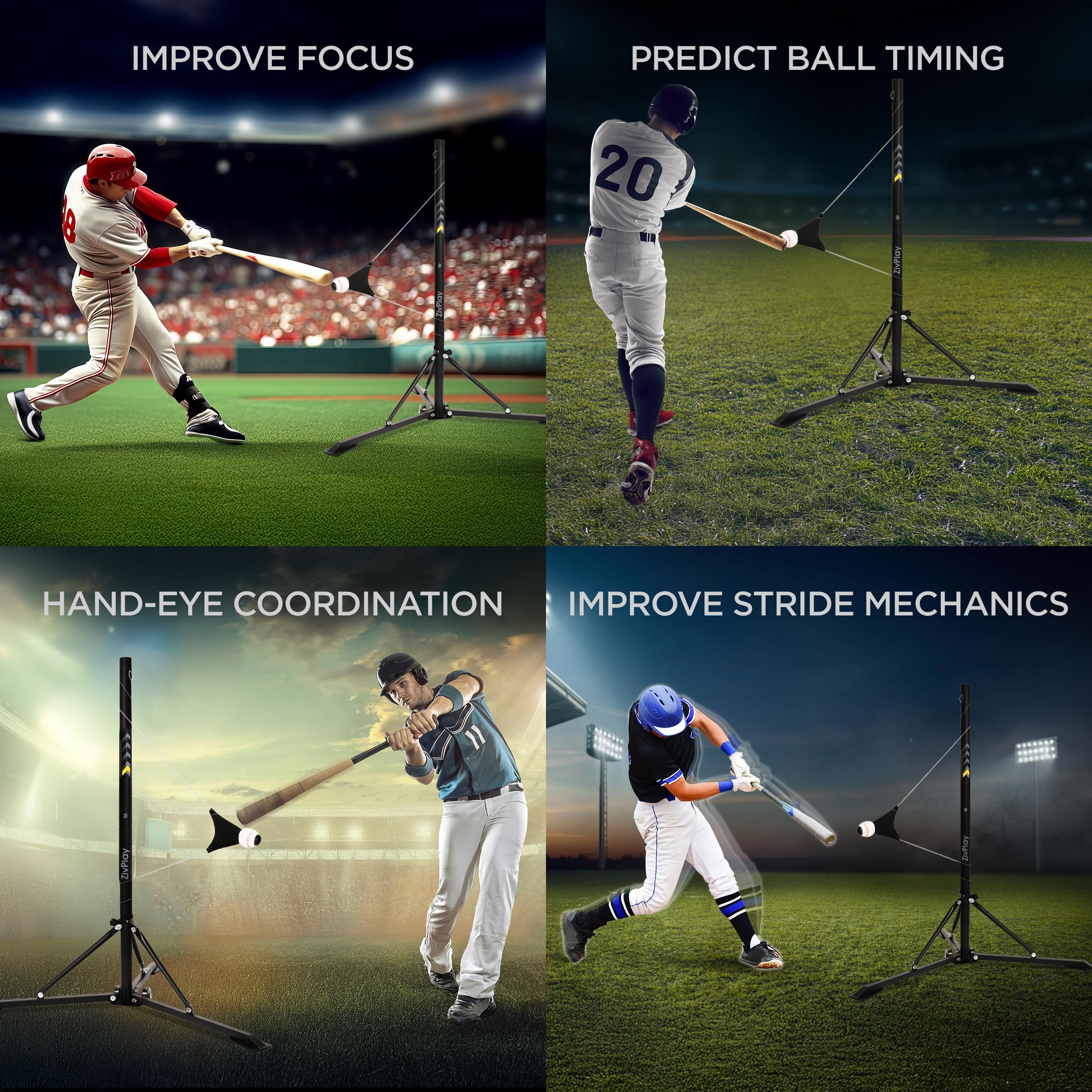 Amazon.com : Baseball Hitting Trainer Swing Practice Softball