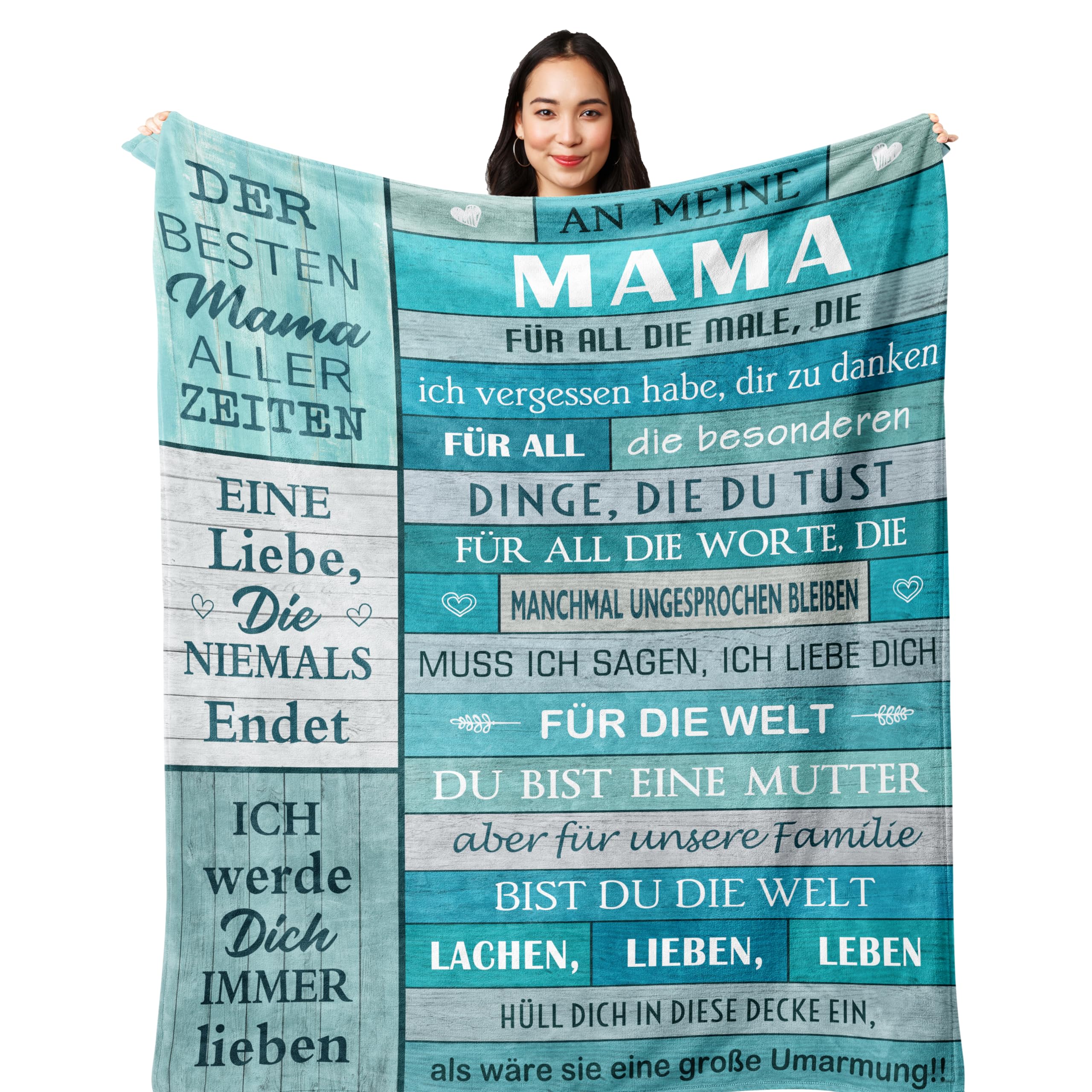 Yesbird Regalos para mamá, hija, madre, regalo, regalo de cumpleaños para mamá, regalo del día de la madre, manta 200 x 150 cm