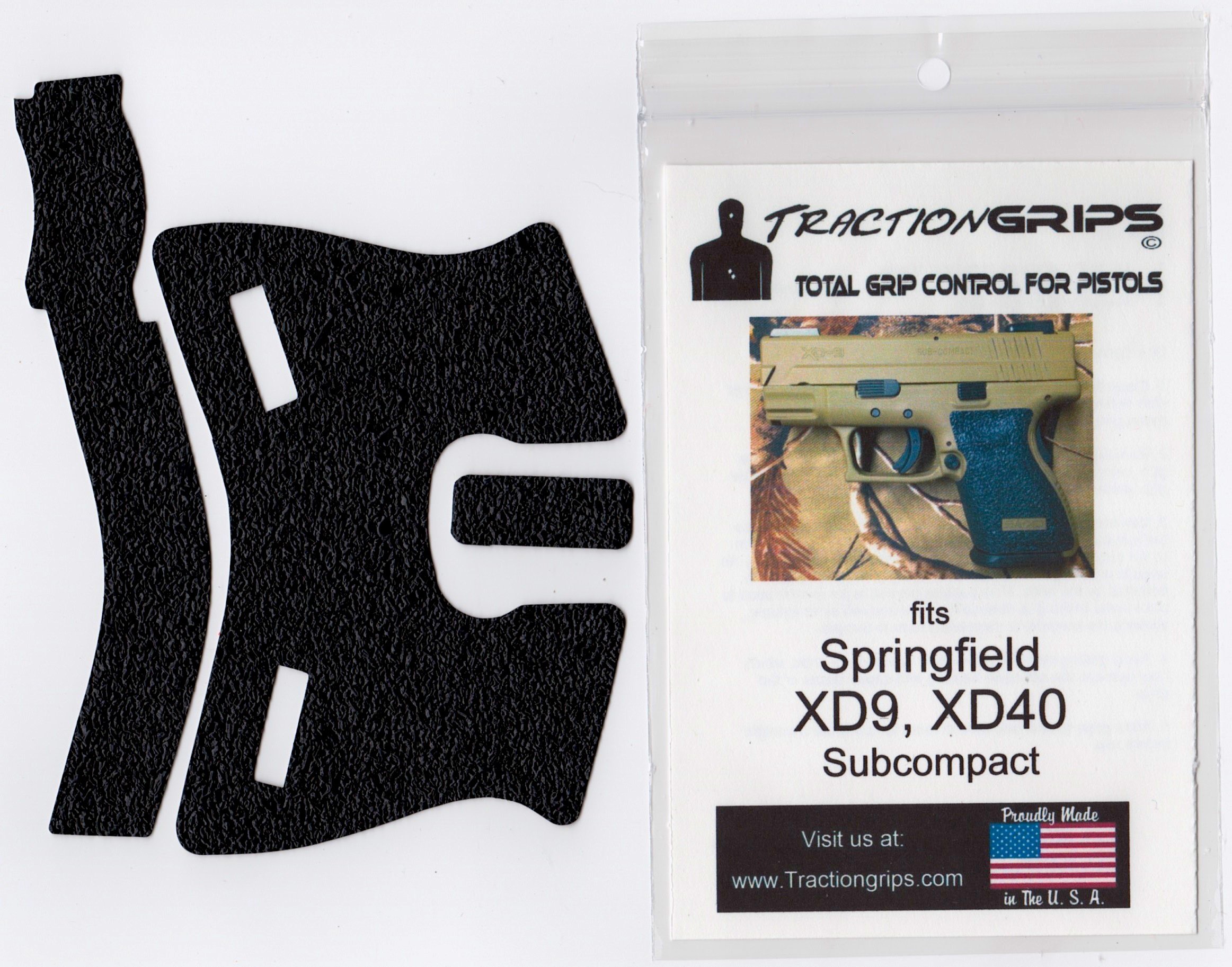 Grip Overlay Decal for Springfield XD9, XD40 Subcompact