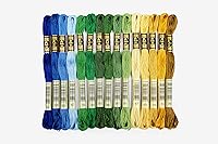 Vista 2 de DMC Paquete de hilo de bordar - Decoración navideña - 8.7 yardas - 30 madejas